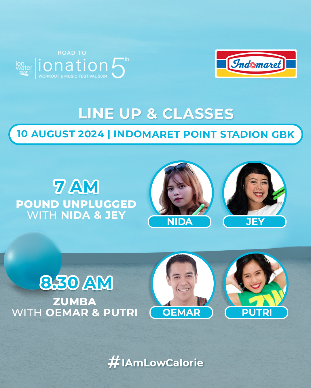 ROAD TO IONATION X INDOMARET ZUMBA WITH OEMAR & PUTRI 10 AGUSTUS 2024