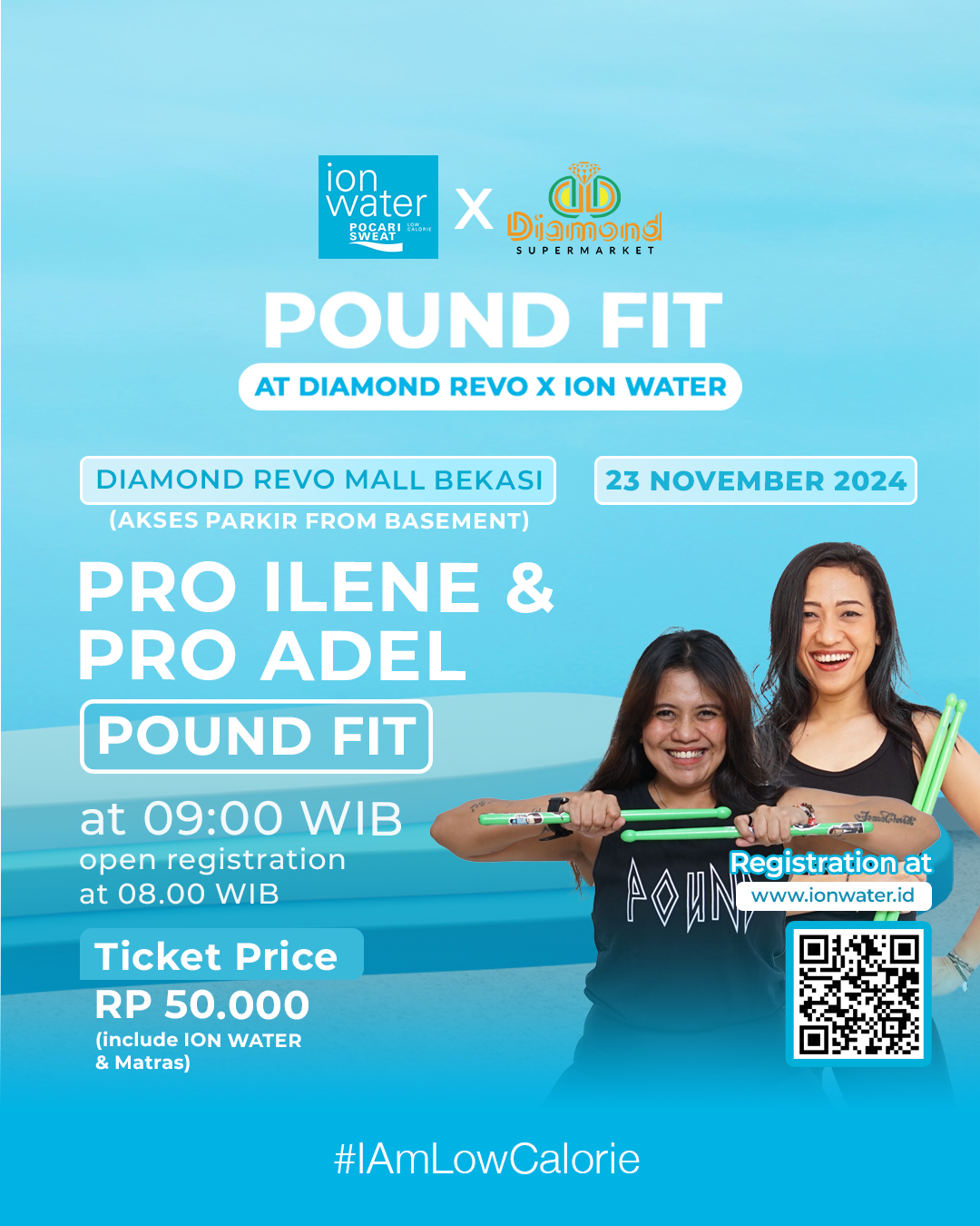 POUND FIT WITH DIAMOND REVO BEKASI