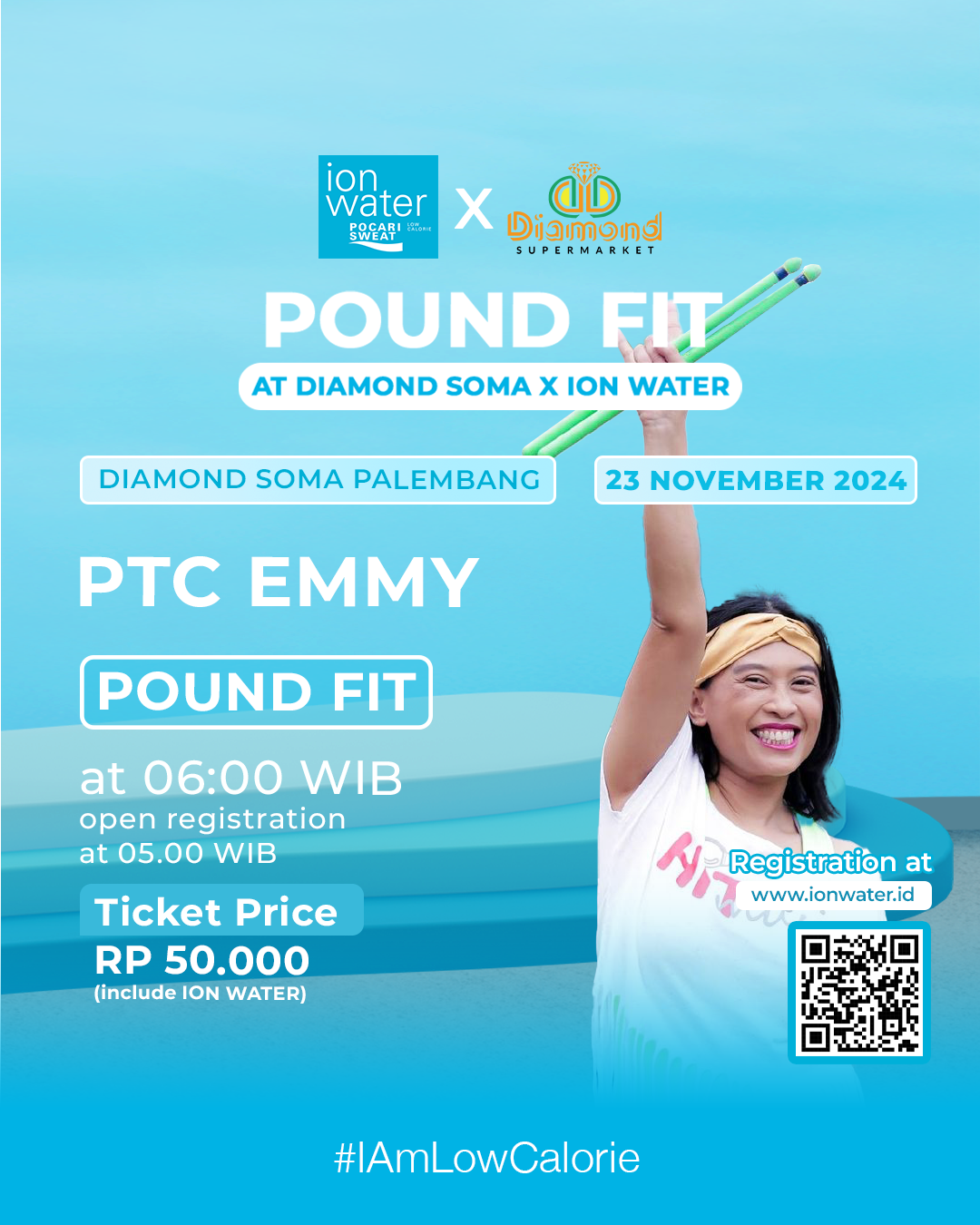 POUND FIT WITH DIAMOND SOMA PALEMBANG