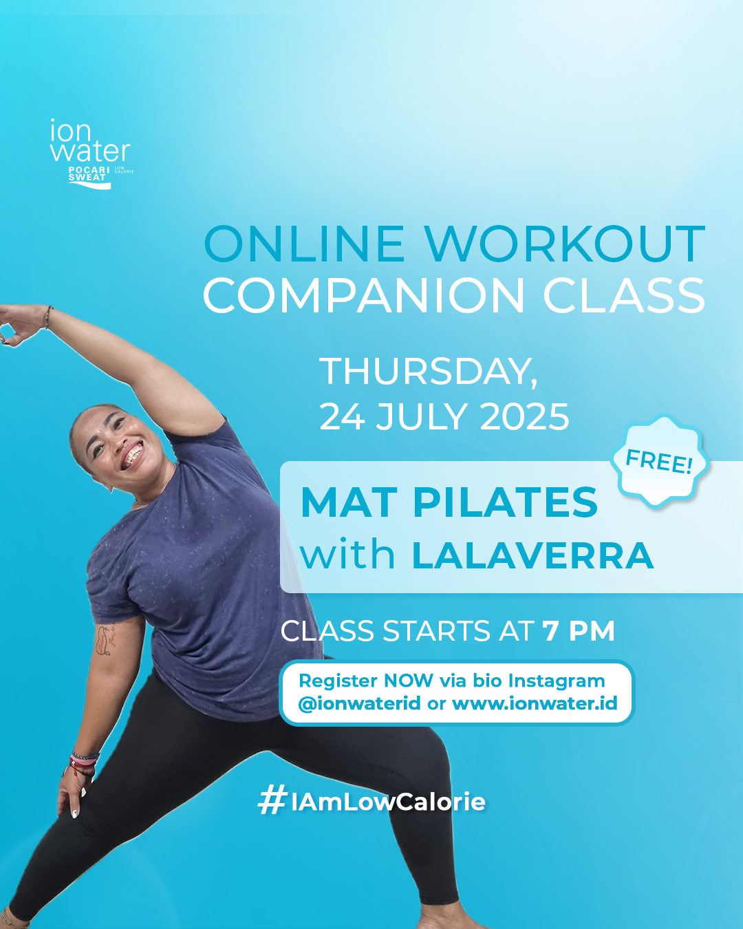 ONLINE WORKOUT CLASS - MAT PILATES WITH LALAVERRA