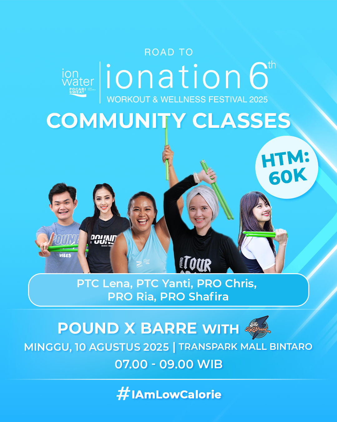 COMMUNITY ATTACK - POUND X BARRE WITH PTC LENA, PTC YANTI, PRO CHRIS, PRO RIA, PRO SHAFIRA