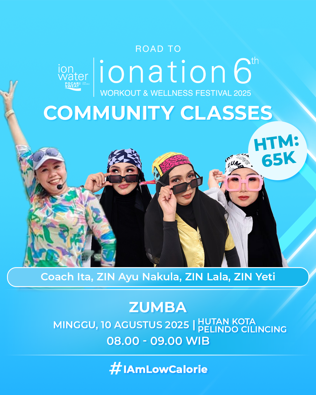 COMMUNITY ATTACK ZUMBA WITH COACH ITA, ZIN AYU NAKULA, ZIN YETI & ZIN LALA