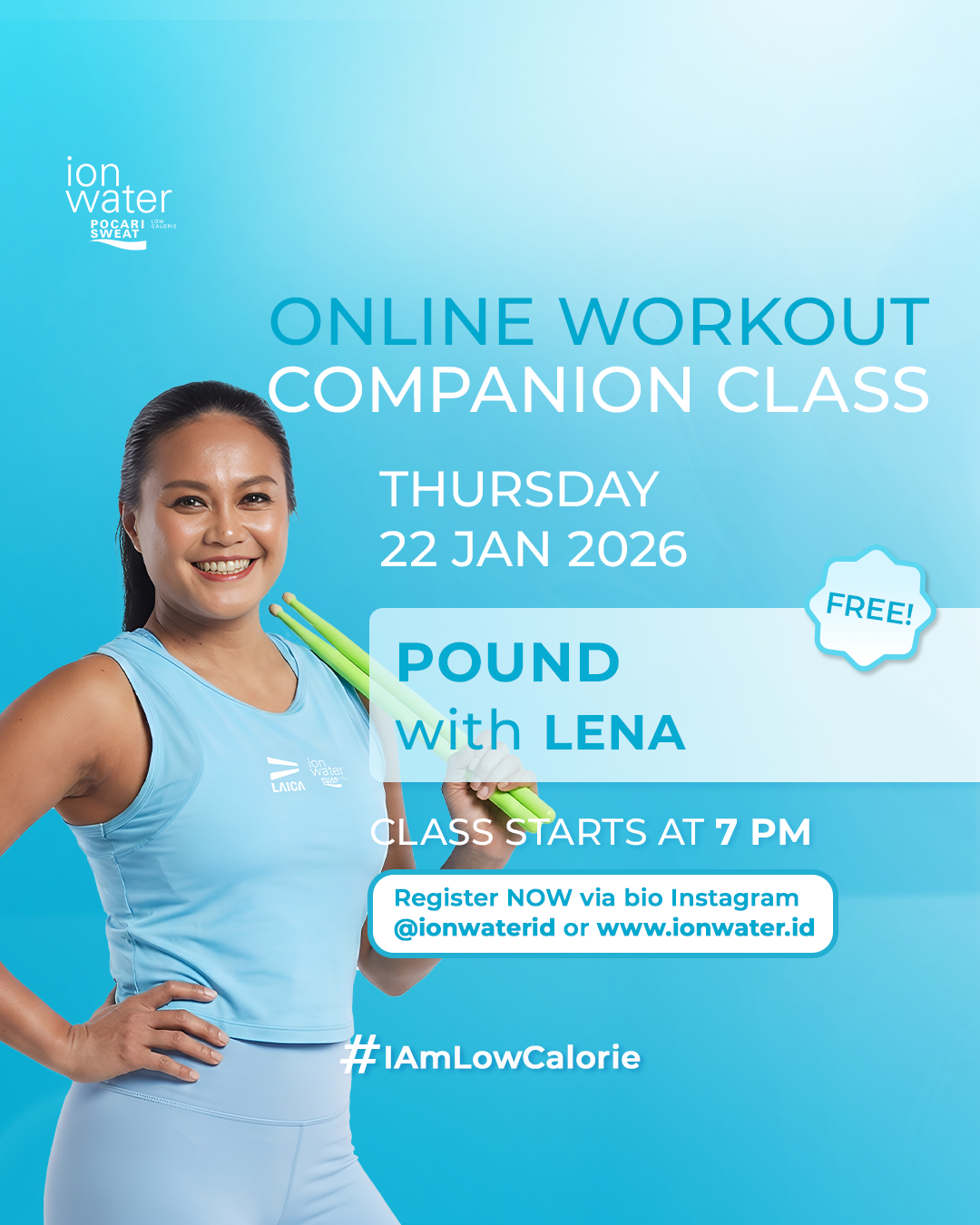 ONLINE WORKOUT CLASS - POUND