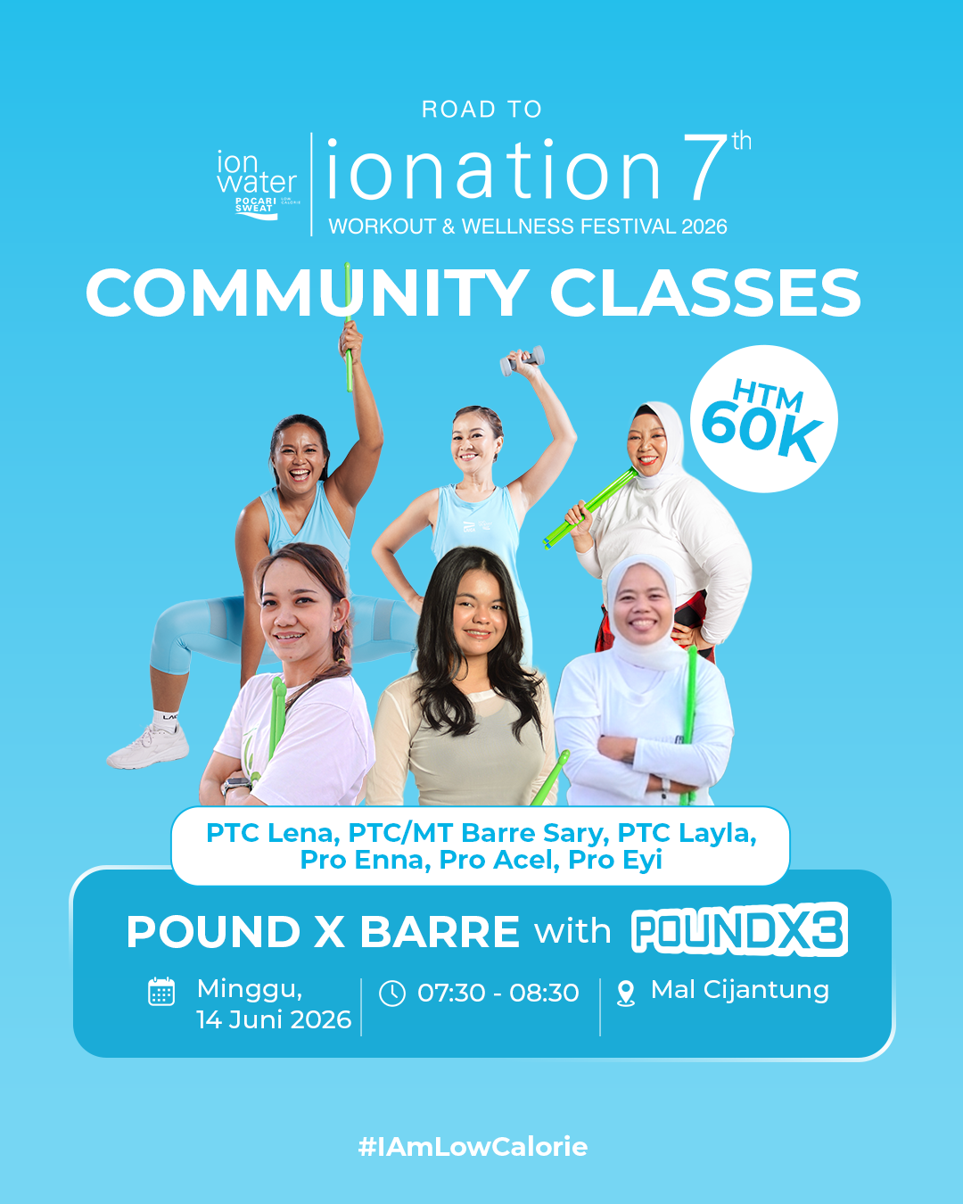 POUND X BARRE WITH POUND X3 - COMMUNITY ATTACK ROAD TO IONATION 2026