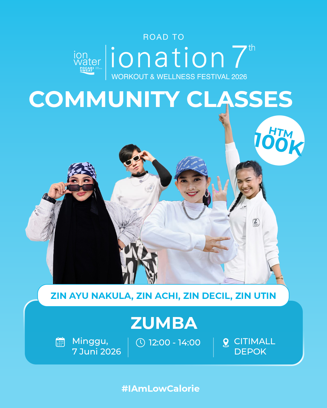 ZUMBA WITH ZIN AYU NAKULA, ZIN ACHI, ZIN DECIL, ZIN UTIN - COMMUNITY ATTACK ROAD TO IONATION 2026